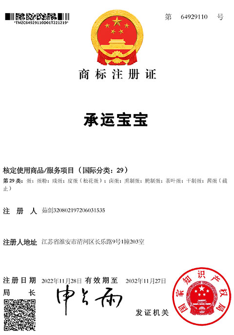 承运宝宝商标代理注册